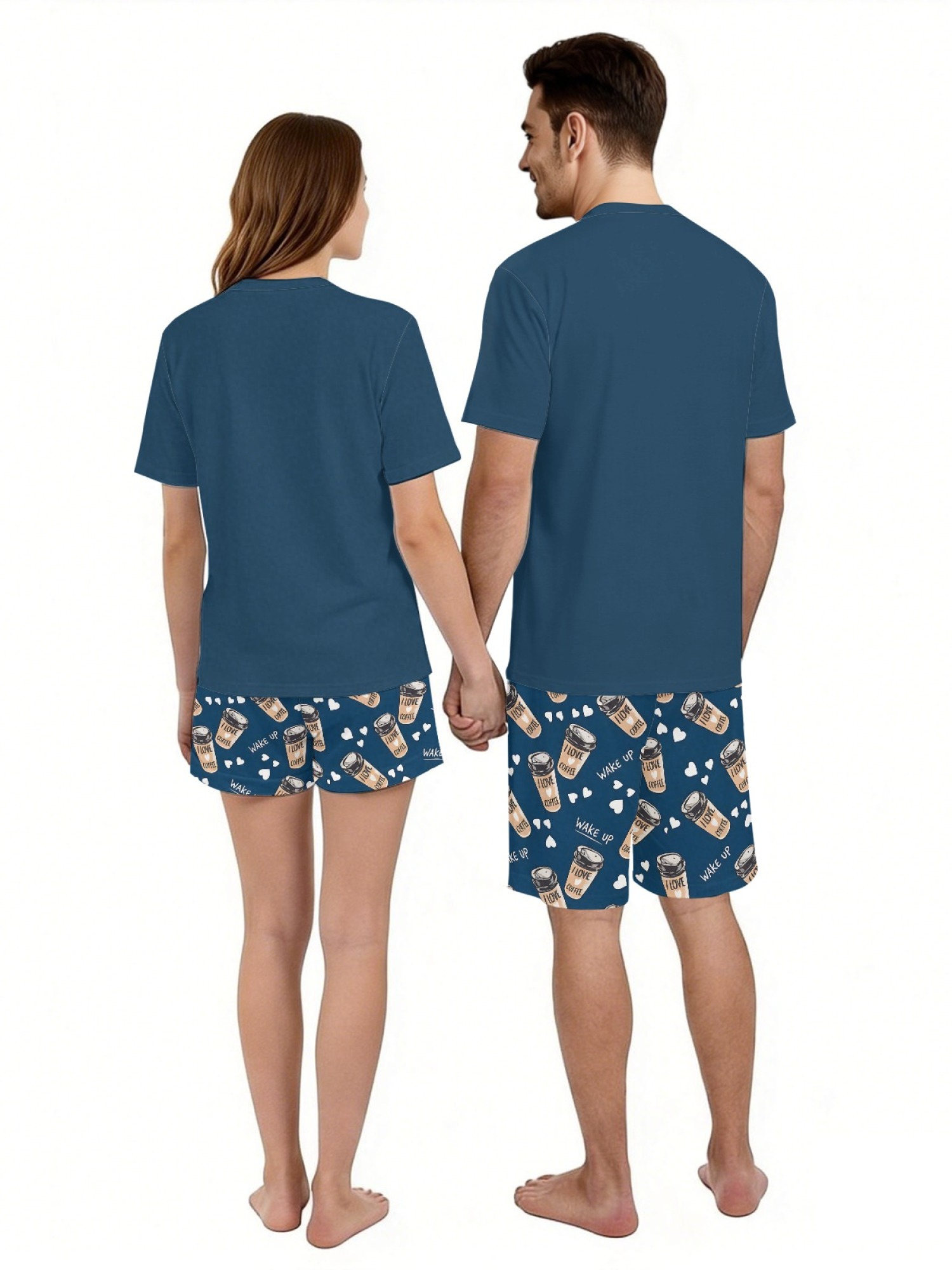 "Love & Lifestyle" Matching Couple Outfit – T-Shirt & Shorts Summer Collection