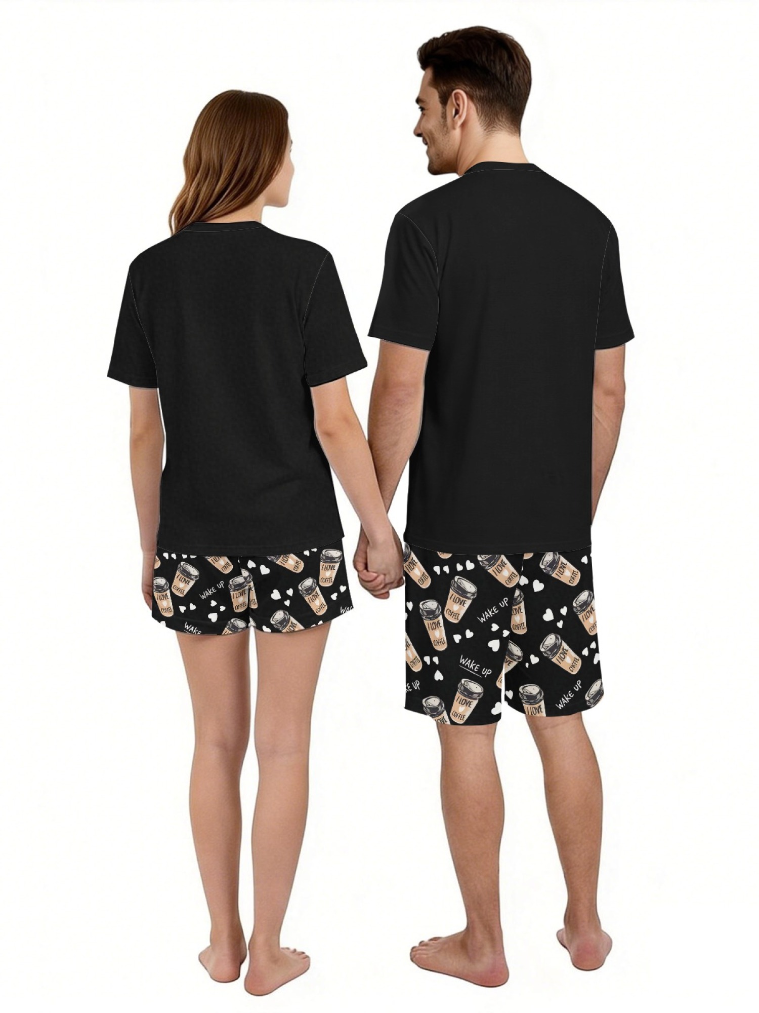 "Love & Lifestyle" Matching Couple Outfit – T-Shirt & Shorts Summer Collection