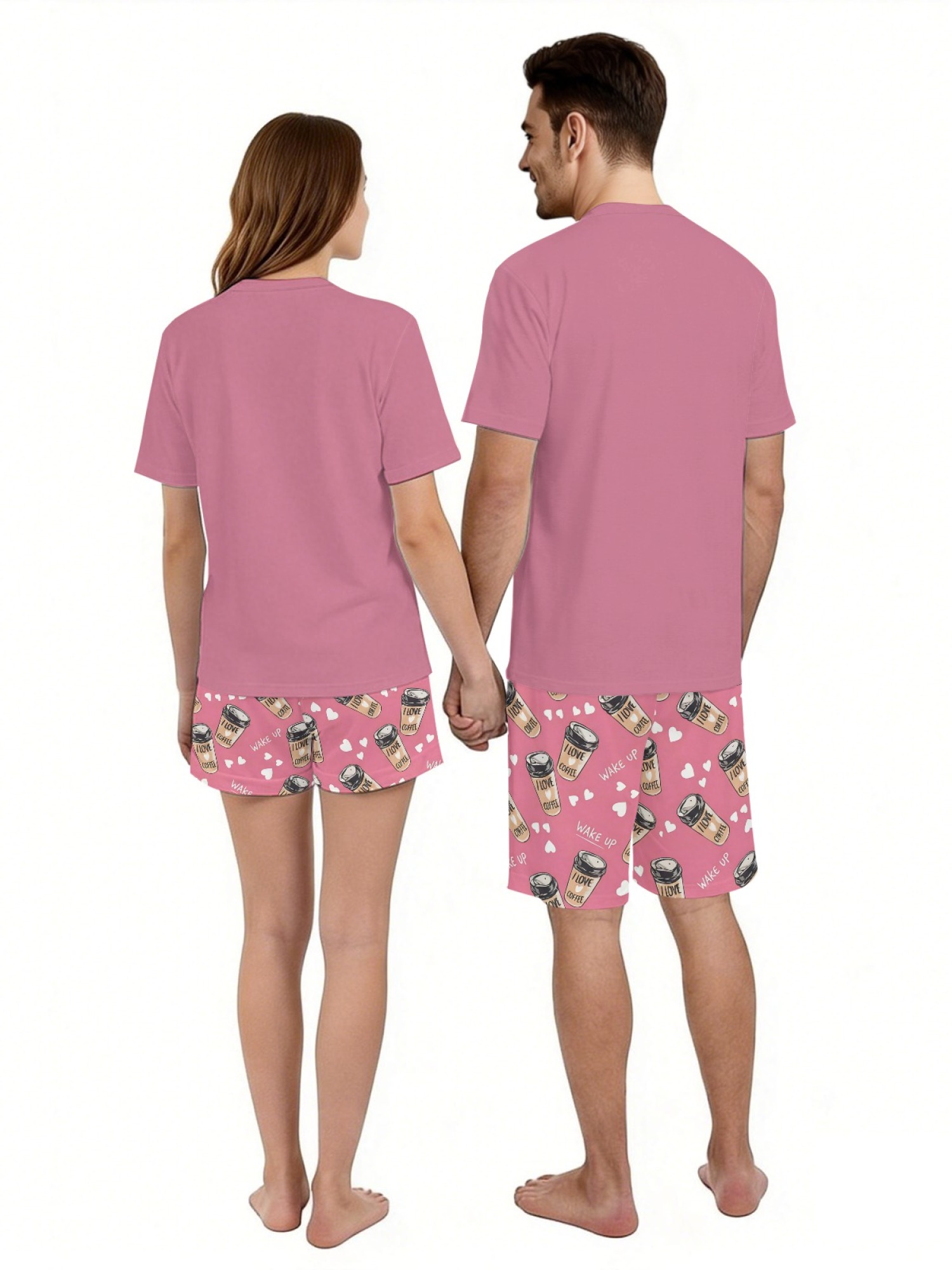 "Love & Lifestyle" Matching Couple Outfit – T-Shirt & Shorts Summer Collection