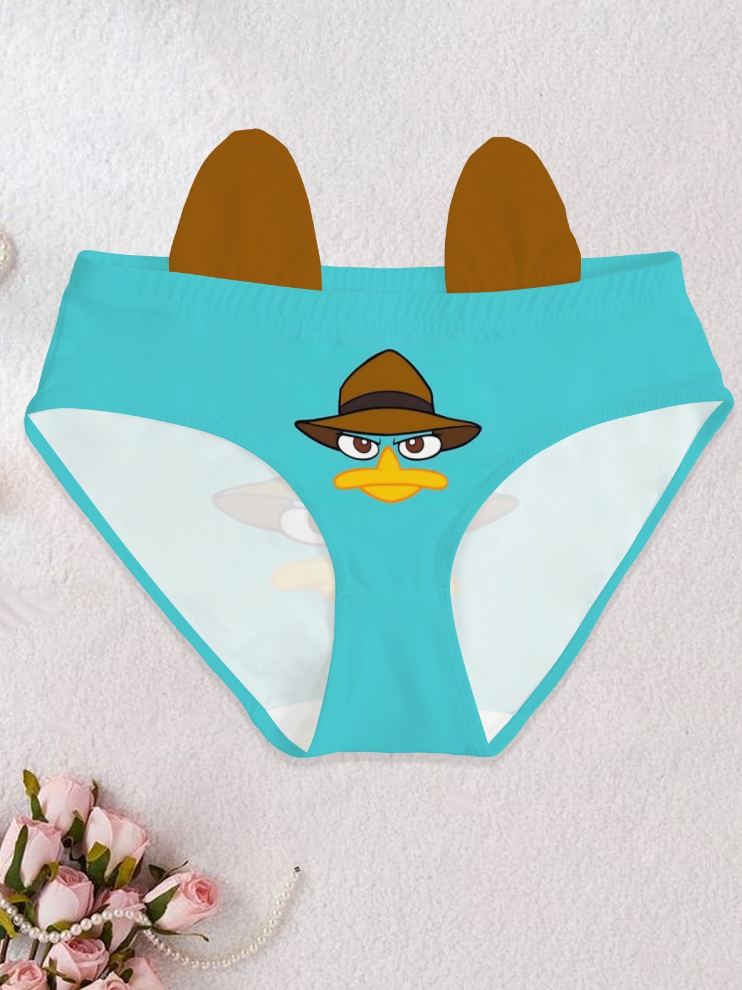 Perry the Platypus & Agent P Printed Women's Panties - Cute Cartoon Underwear Briefs