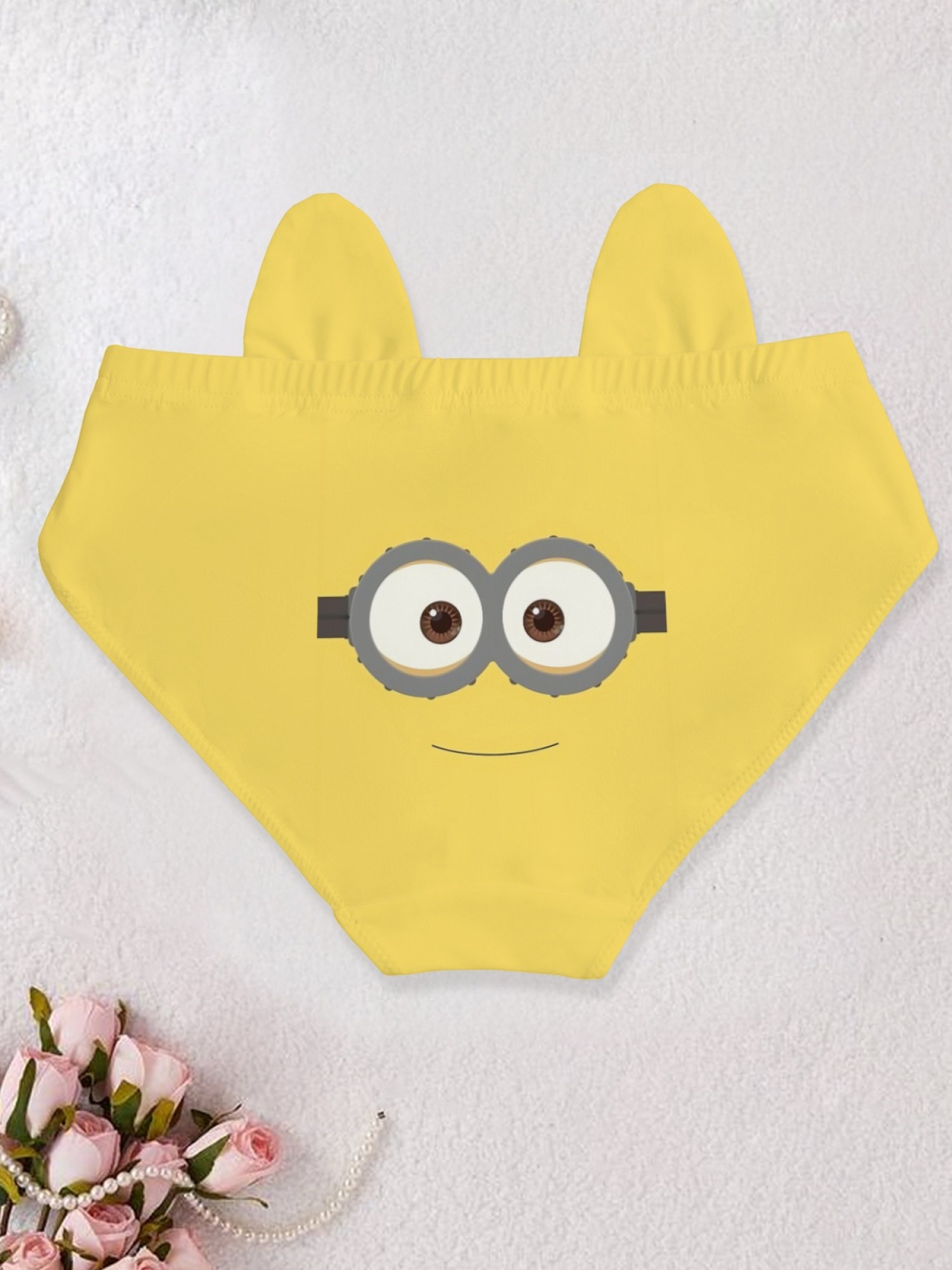 Cute Yellow Minion Print Panties for Women | Fun Character Underwear