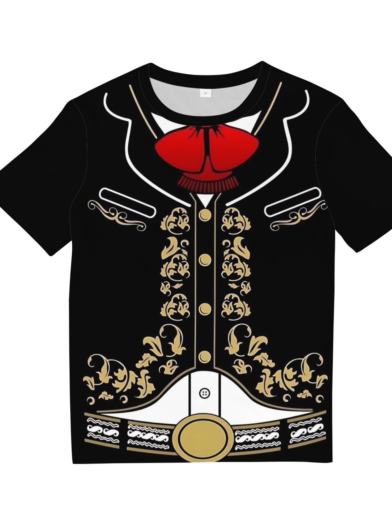 Men's Funny Tuxedo Printed T-Shirt - Novelty Formal Suit Costume Graphic Tee