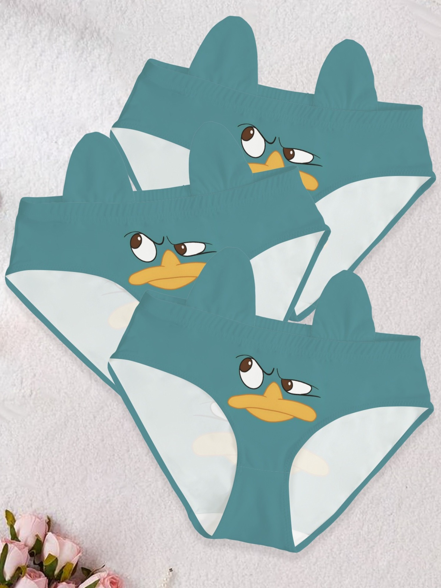 Perry the Platypus & Agent P Printed Women's Panties - Cute Cartoon Underwear Briefs