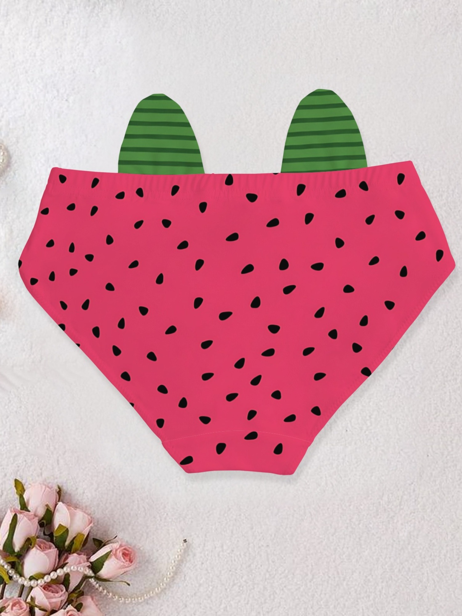 Women's Cute Watermelon Print Low-Rise Panties - Fun Fruit Pattern Seamless Briefs