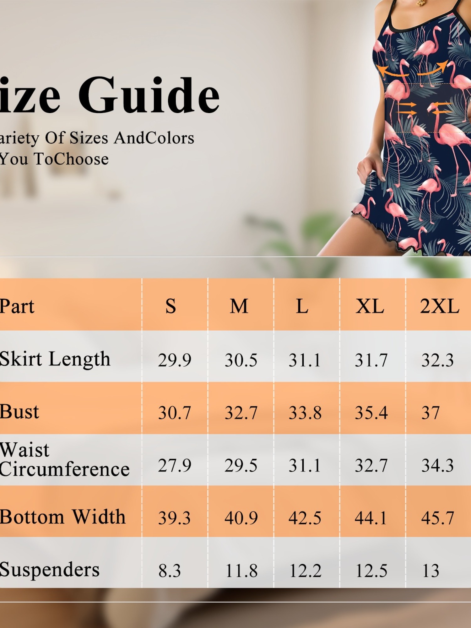 Women's Tropical Flamingo Print Cami Robe, Comfortable and Breathable Sleepwear, Fashionable Summer Dress for Home, Soft and Cute Nightgown