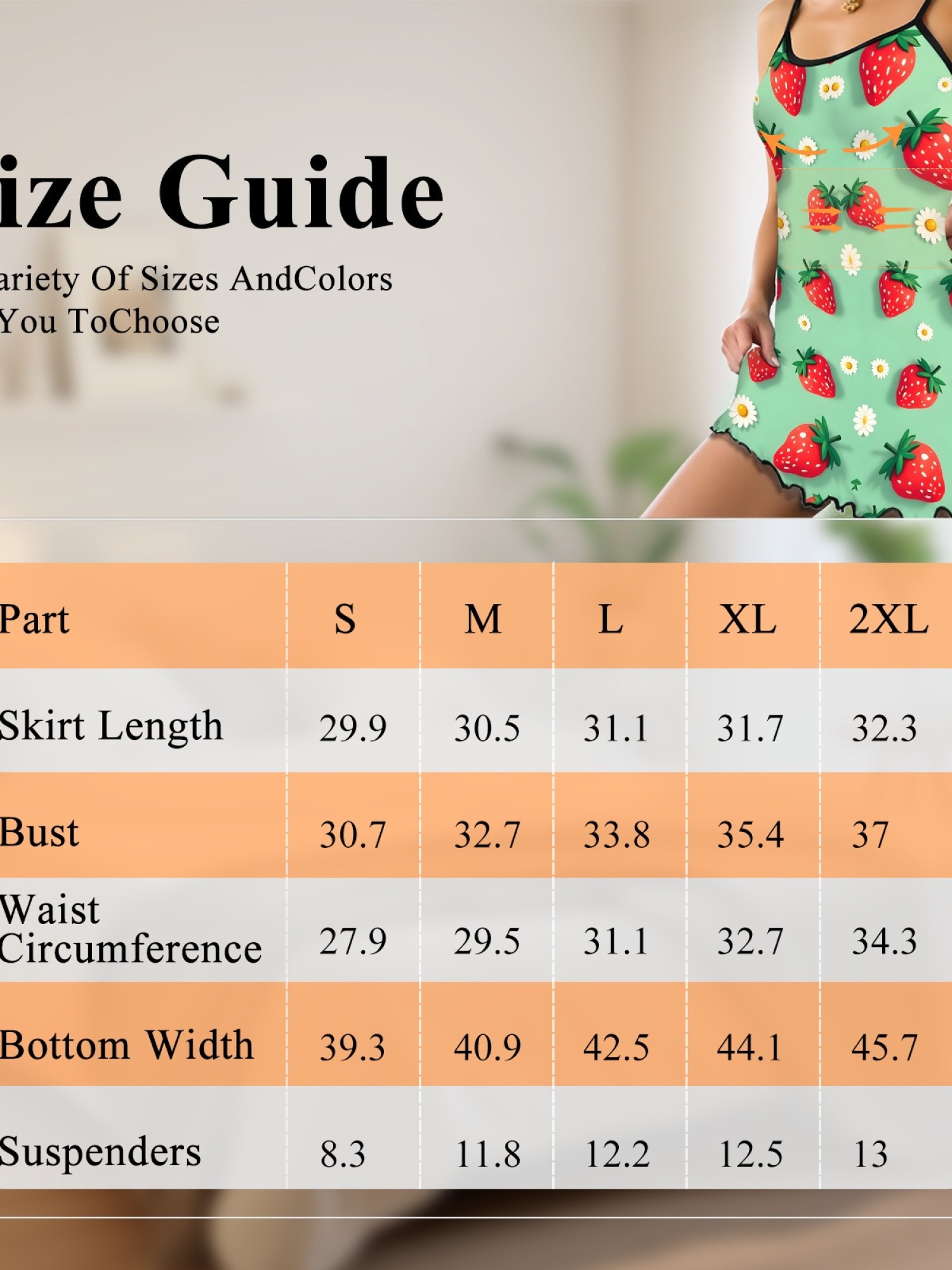 Women’s Sexy Casual Spaghetti Strap Sleep Dress, Sweet Strawberry Daisy Print Design, Stylish Summer Lounge Wear, Loose Fit and Breathable Silk Nightgown