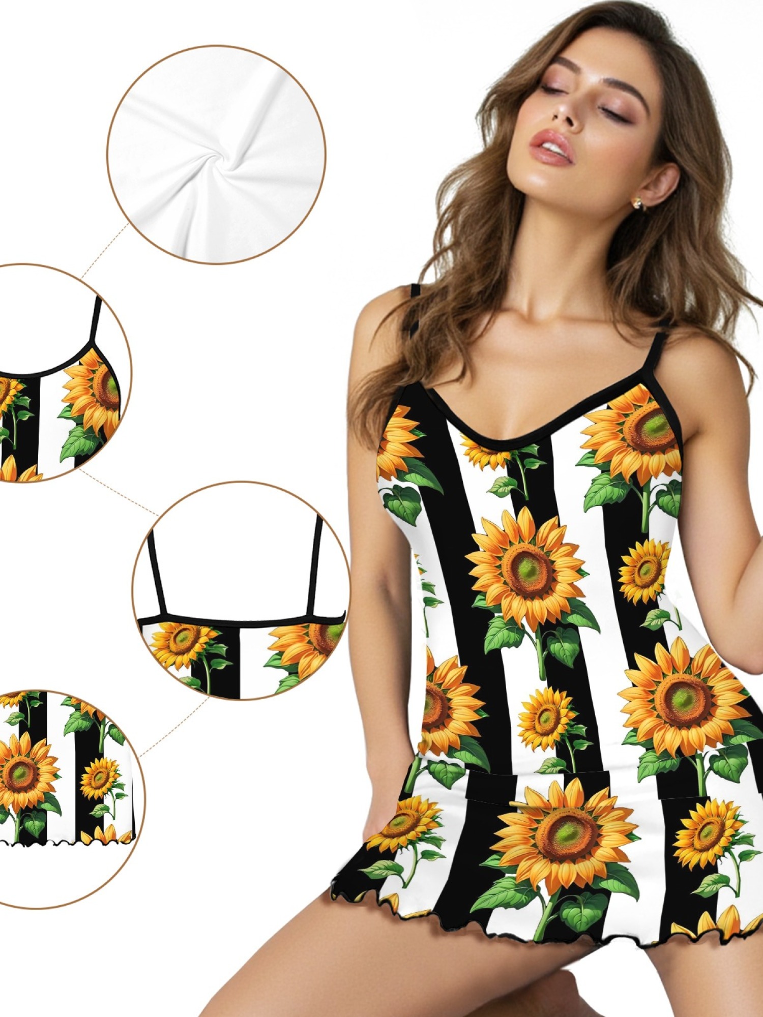 Women's Floral Print Casual Home Dress with Backless Halter Design, Comfortable Summer Slim Fit Long Dress for Relaxation & Vacation, Stylish Spring Summer Loungewear
