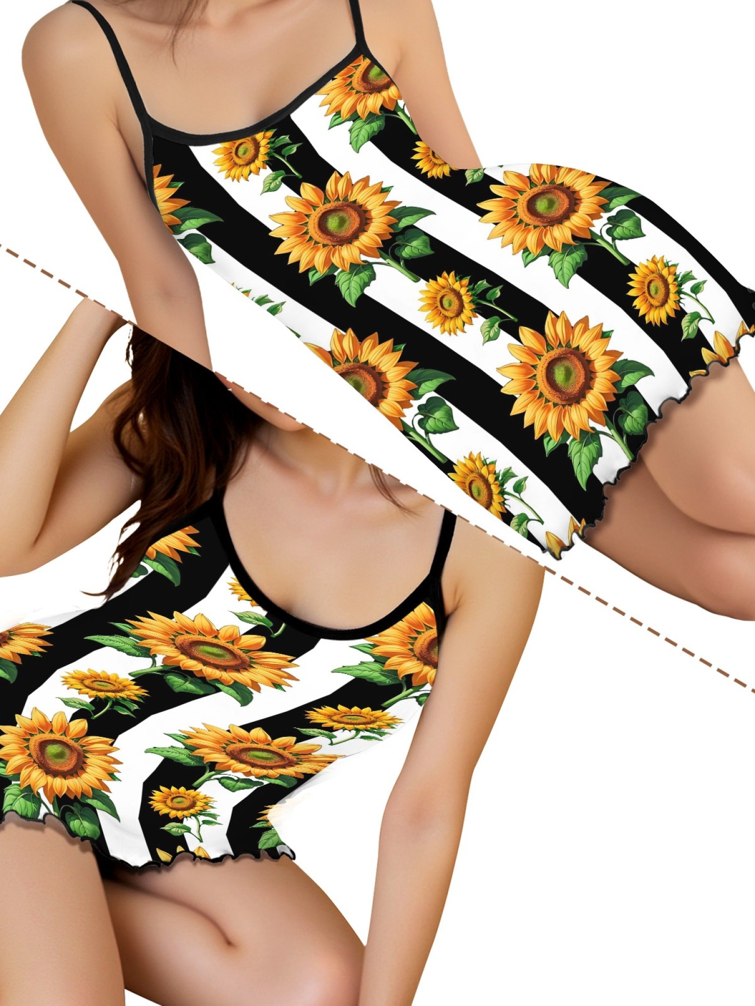 Women's Floral Print Casual Home Dress with Backless Halter Design, Comfortable Summer Slim Fit Long Dress for Relaxation & Vacation, Stylish Spring Summer Loungewear