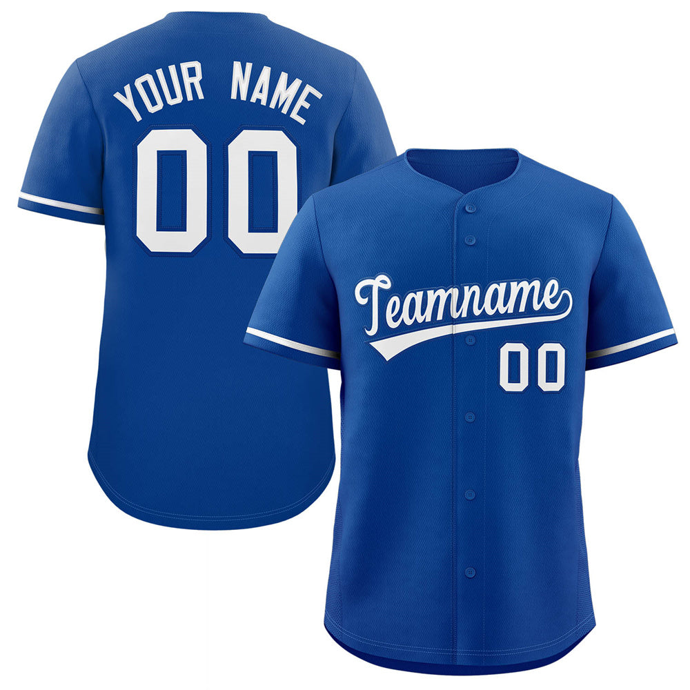 Custom Royal White Classic Style Authentic Baseball Jersey-Supvirevo