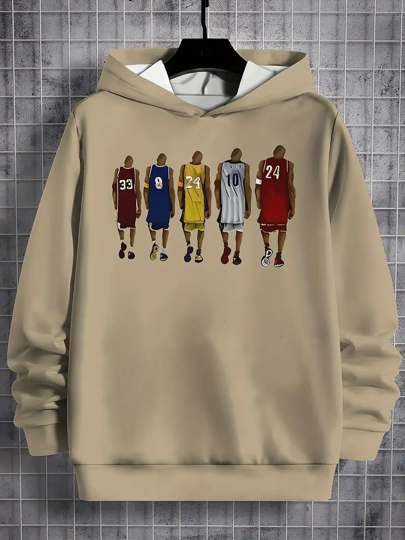 Best-Selling Long-Sleeve Hoodie - 3D Digital Printing Sports Jersey Series, Loose & Casual