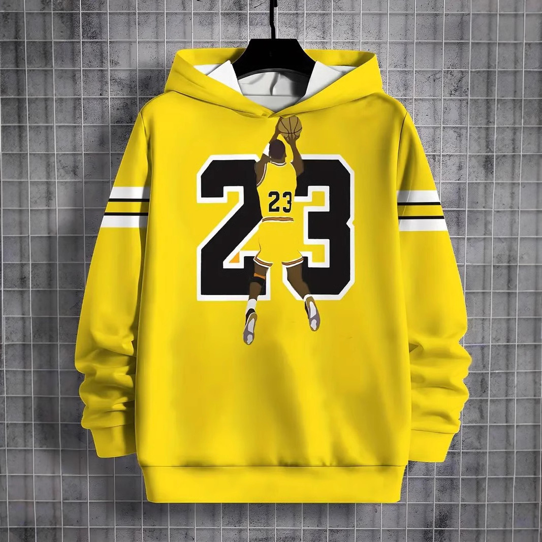 Best-Selling Long-Sleeve Hoodie - 3D Digital Printing Sports Jersey Series, Loose & Casual