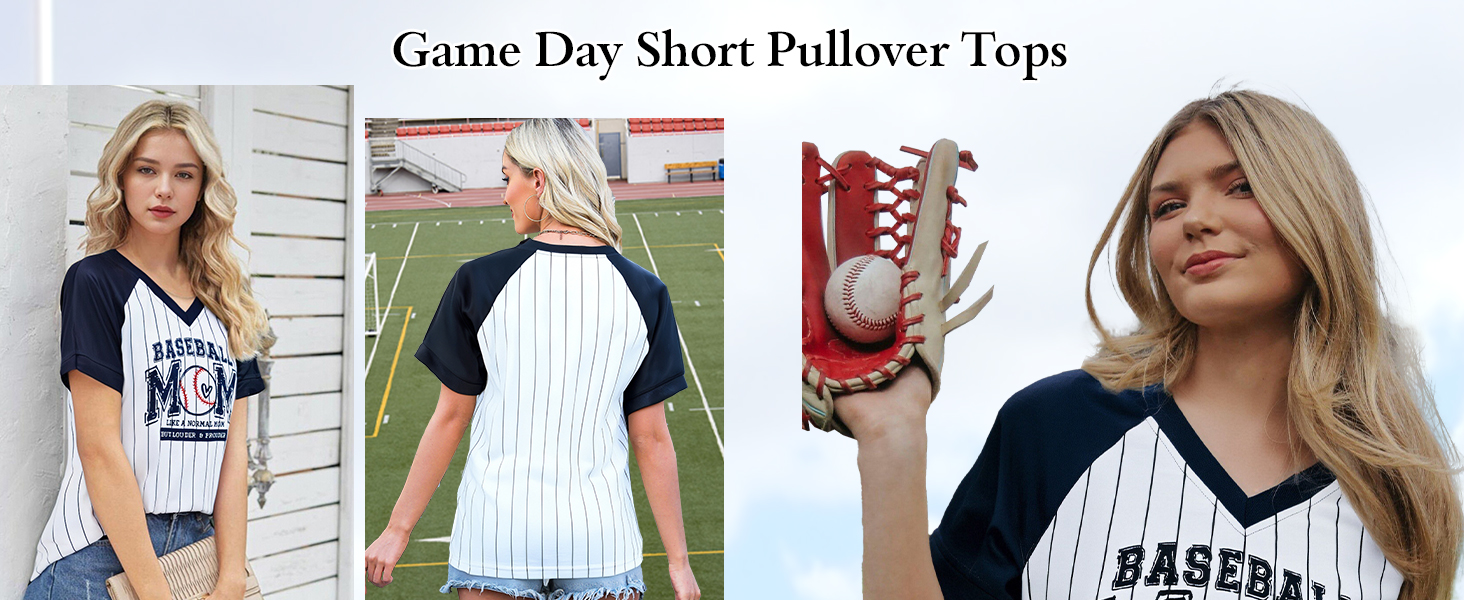 baseball mom shirt for women