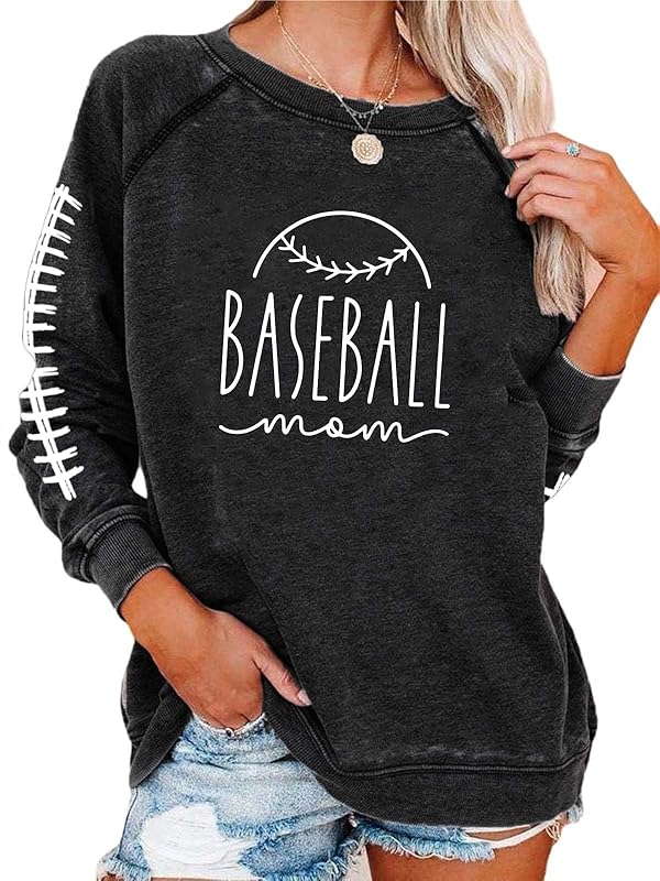 Womens Long Sleeve Shirt Pullover Tops, Loose Casual Crewneck T-Shirt Lightweight Sweatshirt
