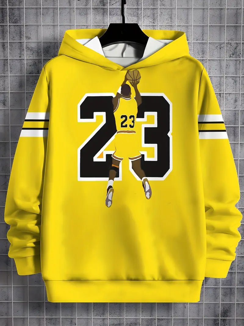 Best-Selling Long-Sleeve Hoodie - 3D Digital Printing Sports Jersey Series, Loose & Casual