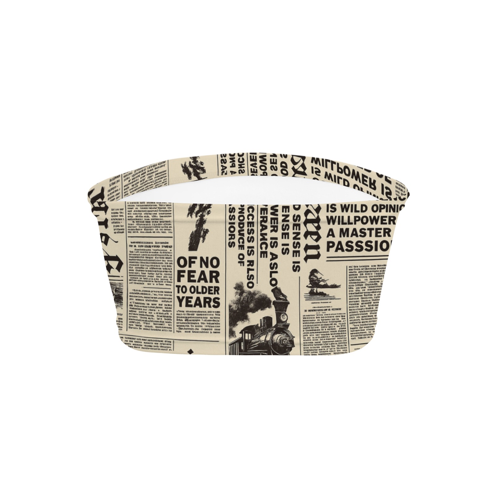 Women's Newspaper Print Tube Top-Pixelunique