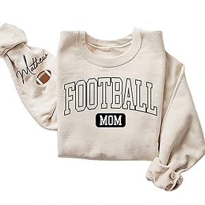 Personalized Football mom sweatshirt