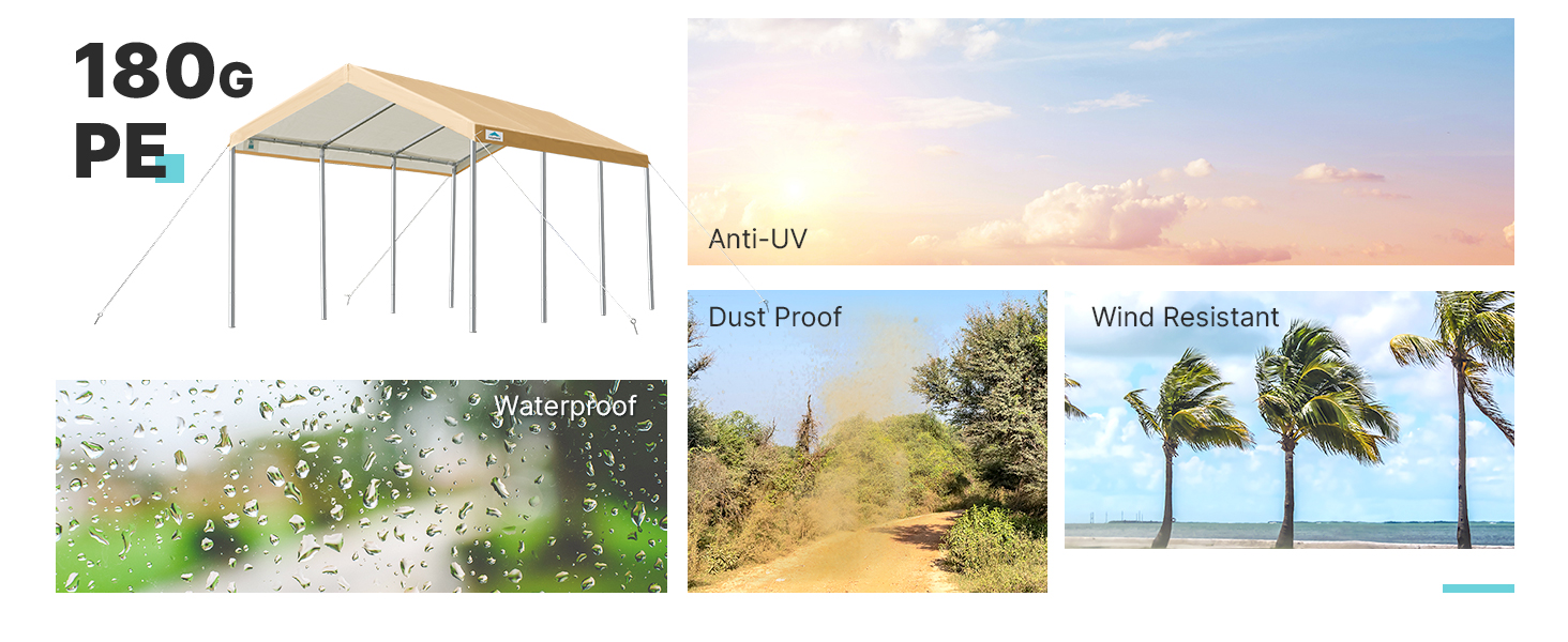 180g PE tarp can protect your car or boats against all four season elements like sun rain snow