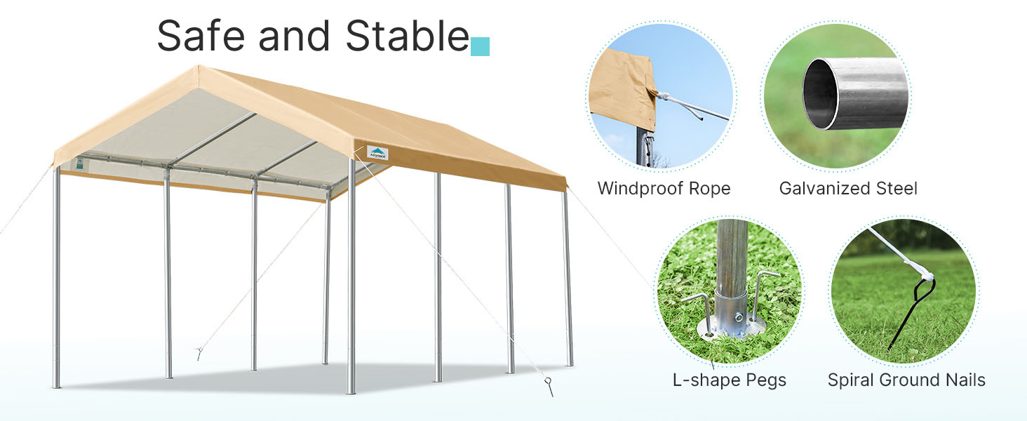 heavy duty galvanized steel frame and reinforcement accessory