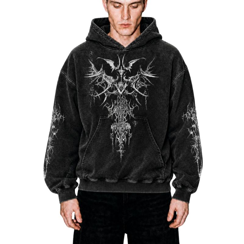 Cyber Sigilism Dagger Hoodie