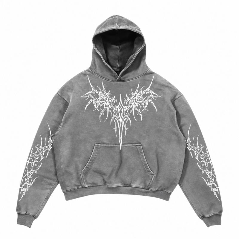 nitechapel-symmetrical-tribal-hoodie-washed-gray-front