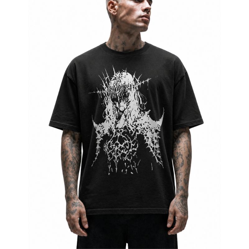 Thorned Visage Portrait T-Shirt