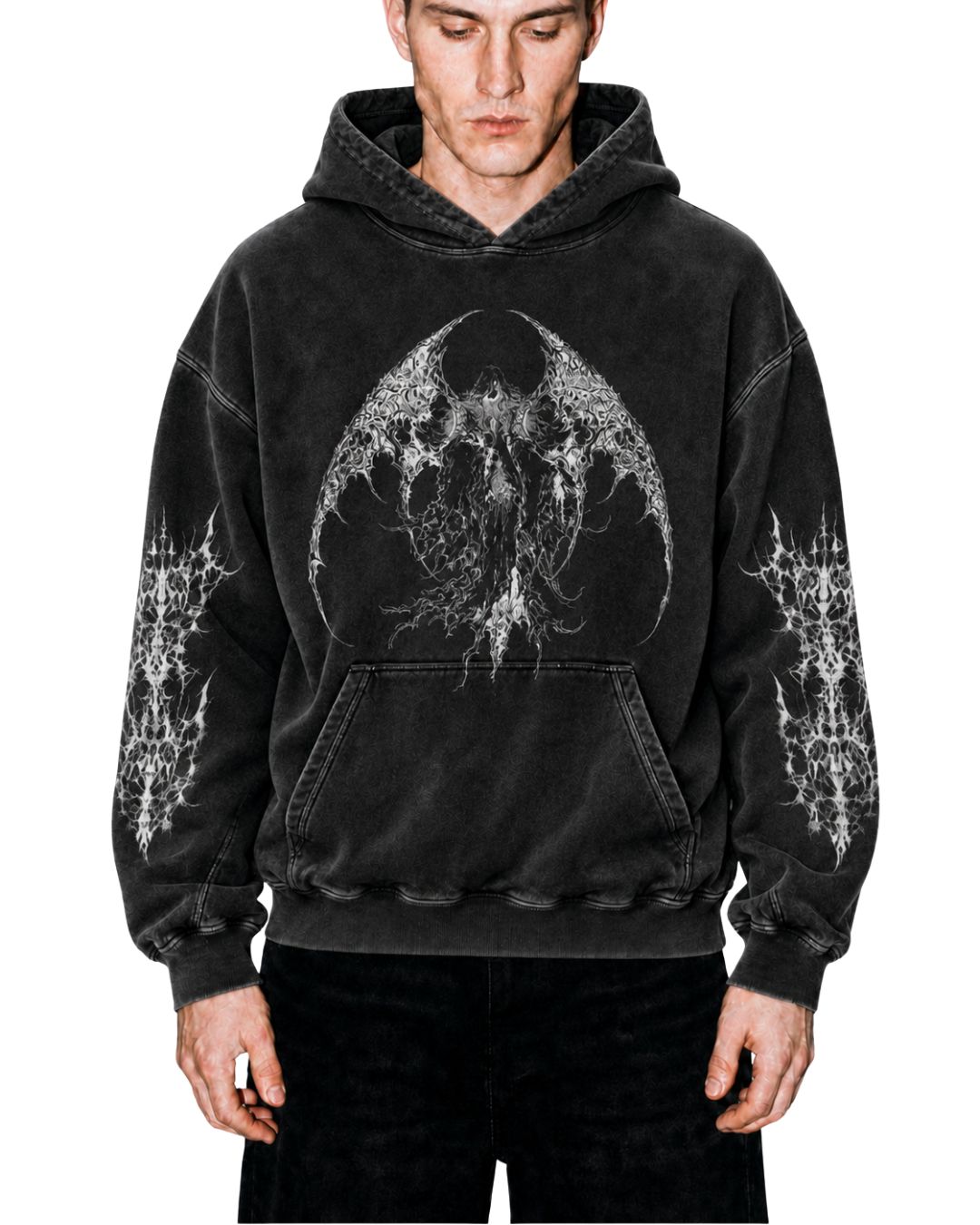 Fractal Decay Angel Hoodie