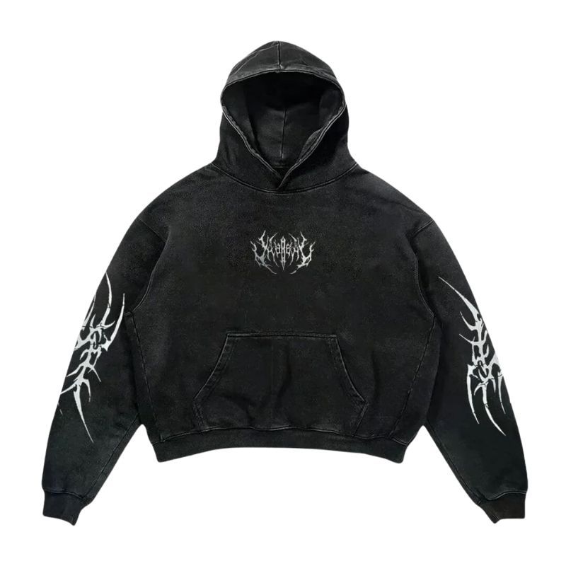 nitechapel-neo-tribal-razor-hoodie-washed-black-front
