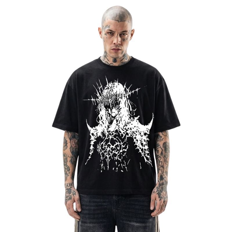 Thorned Visage Portrait T-Shirt