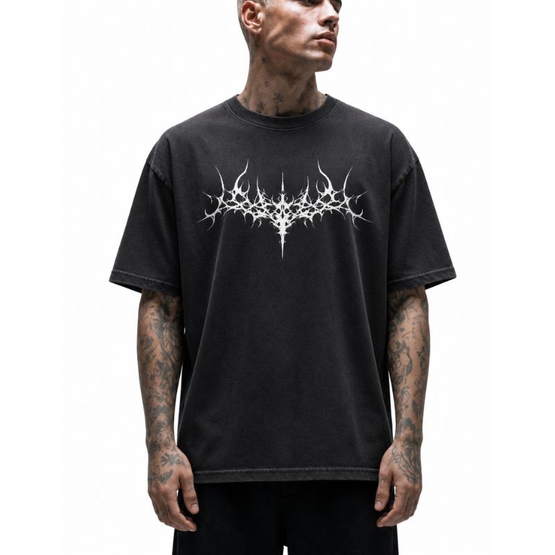 Gothic Fractal Cyber Sigilism T-Shirt
