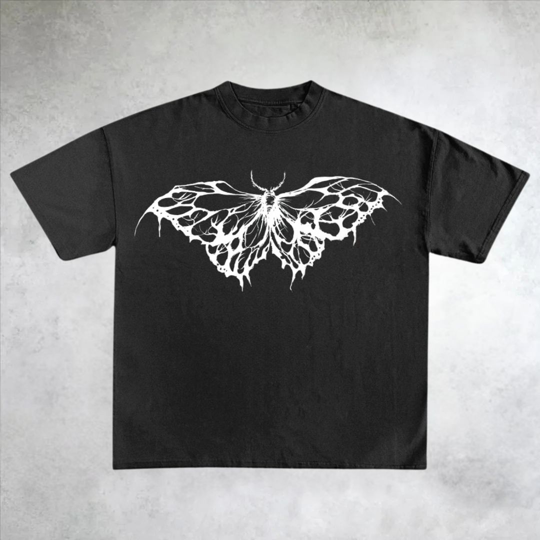 Butterfly Gothic Cotton T-Shirt
