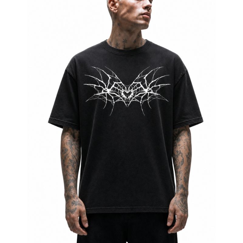 Spiderweb Tribal Withered Angel T-Shirt