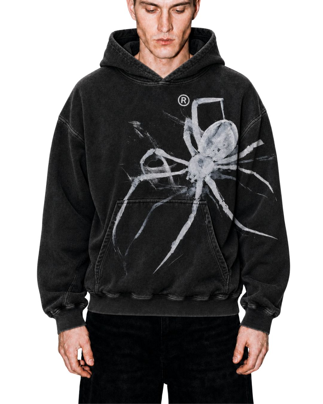 Giant Grunge Spider Hoodie