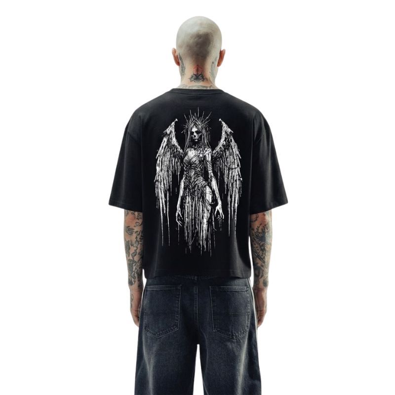 Spiderweb Tribal Withered Angel T-Shirt