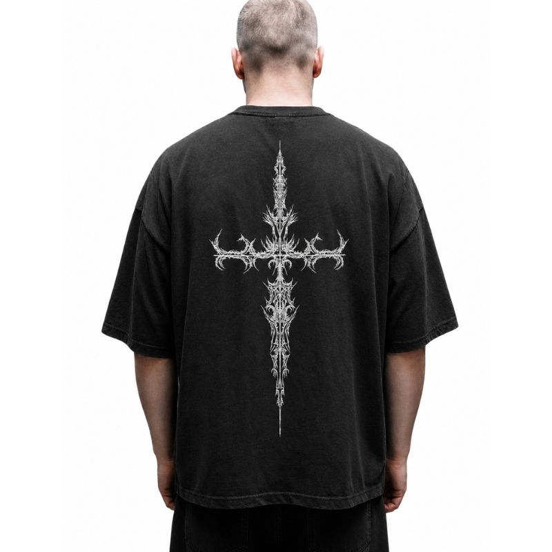 Cyber Sigilism Cross T-Shirt