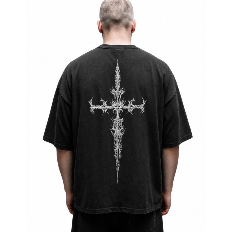 Cyber Sigilism Cross T-Shirt
