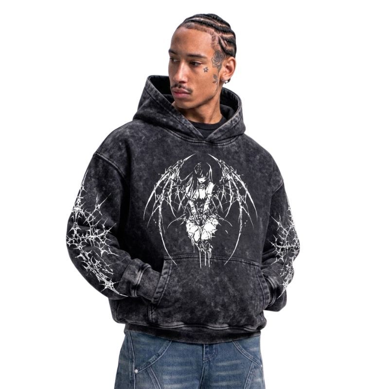 Dark Fairy Y2K Grunge Hoodie