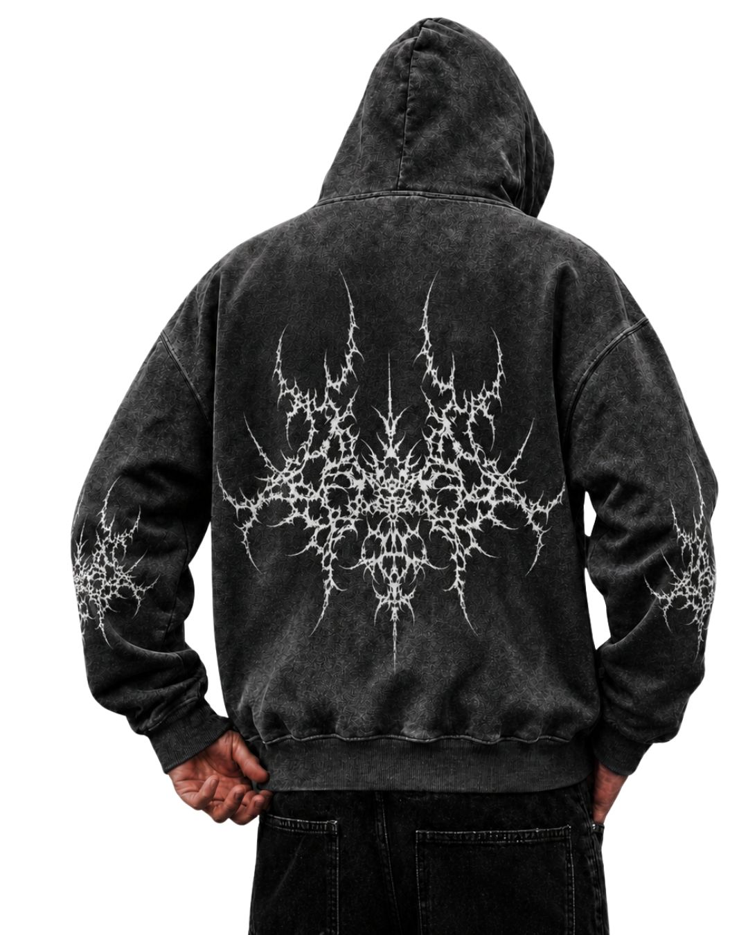 Gothic Fractal Cyber Totem Hoodie