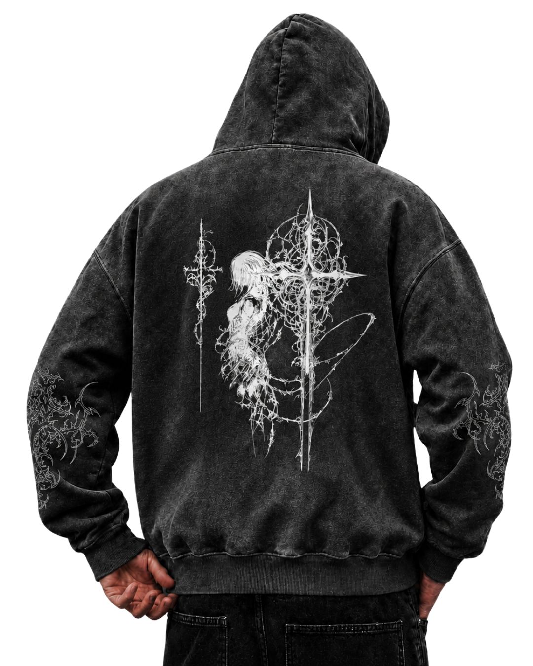 Gothic Warrior Angel Hoodie