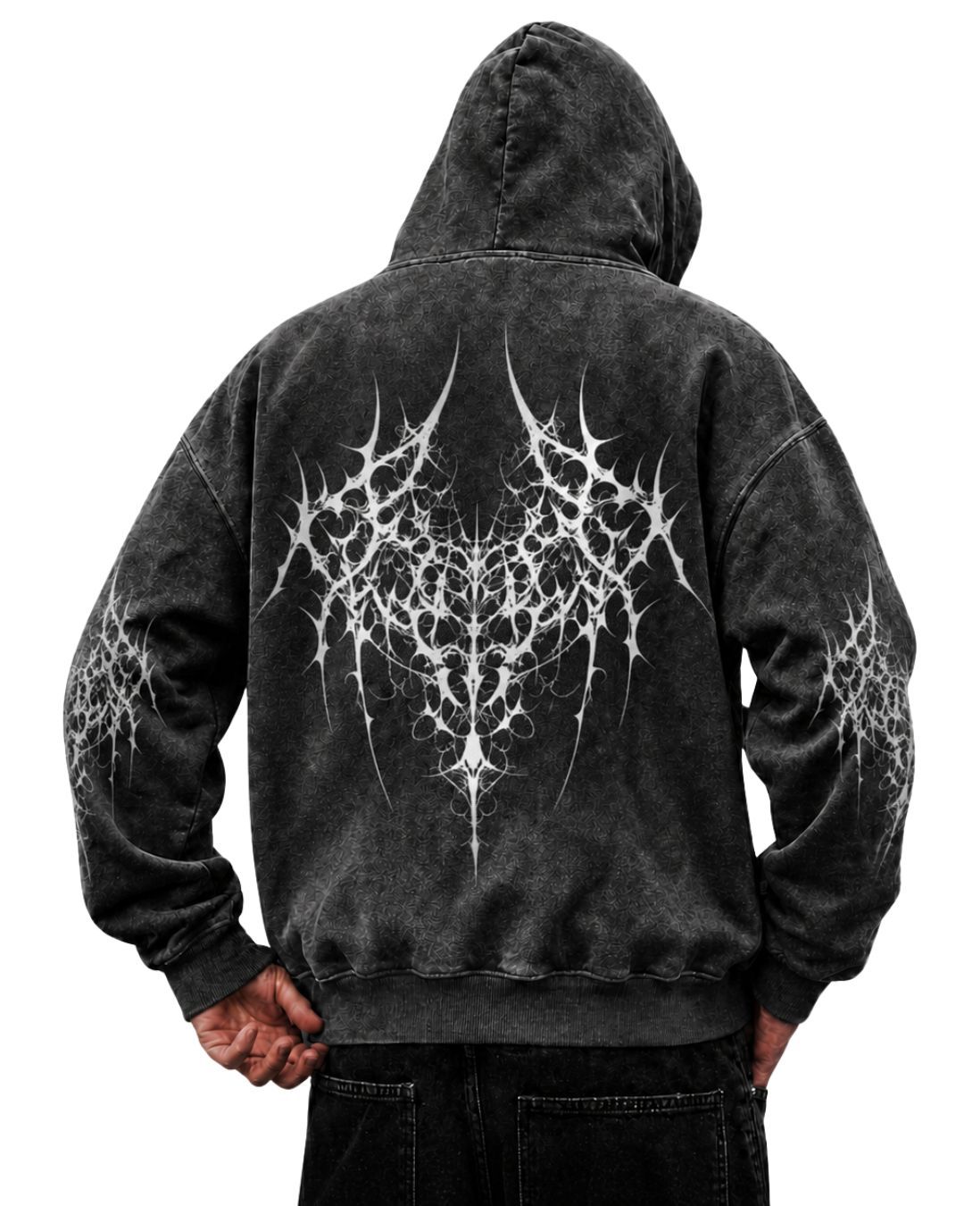 Spiked Cyber Sigilism Hoodie