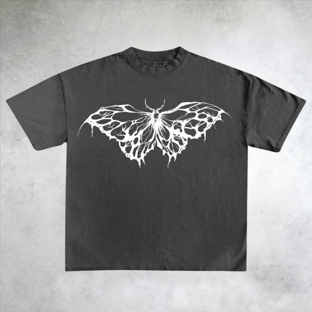 Butterfly Gothic Cotton T-Shirt