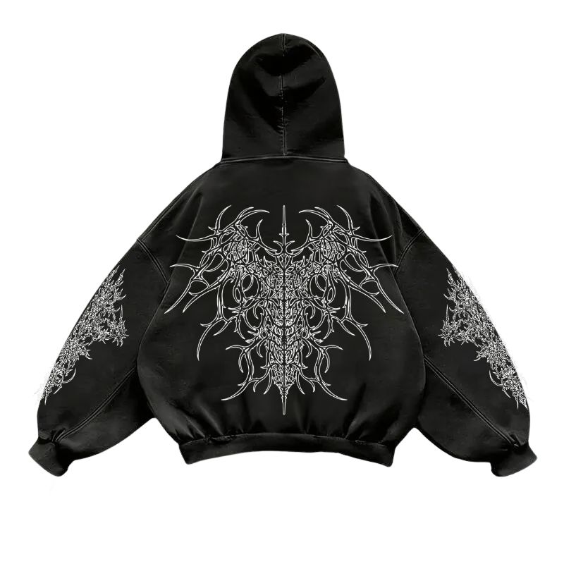 nitechapel-fractal-cyber-totem-hoodie-washed-black-back
