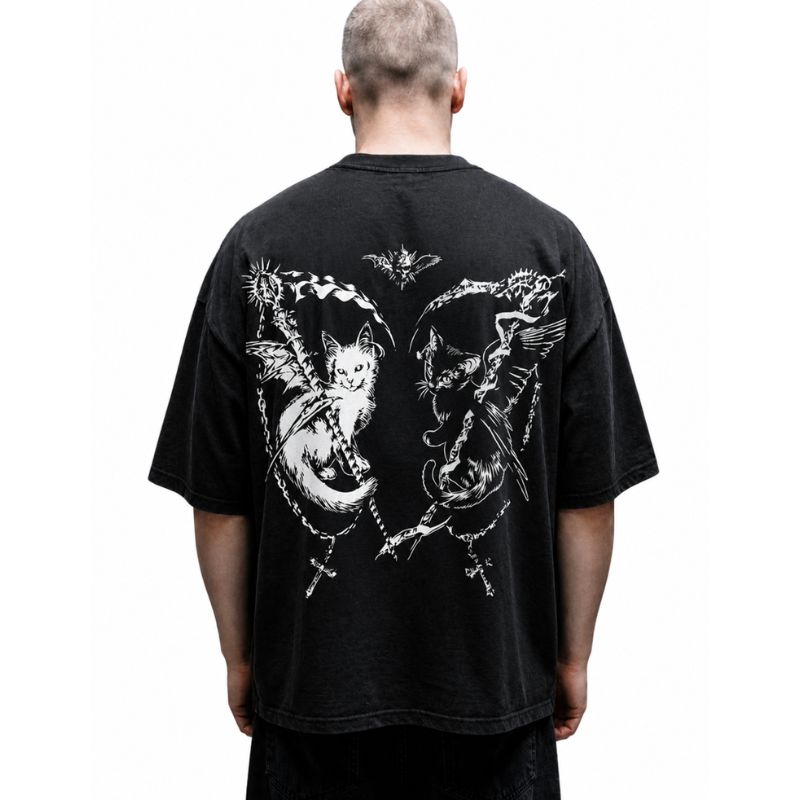 Twin Grim Feline Heavyweight T-Shirt