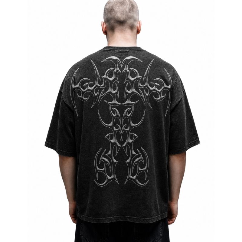 Two-Headed Cat Tribal T-Shirt