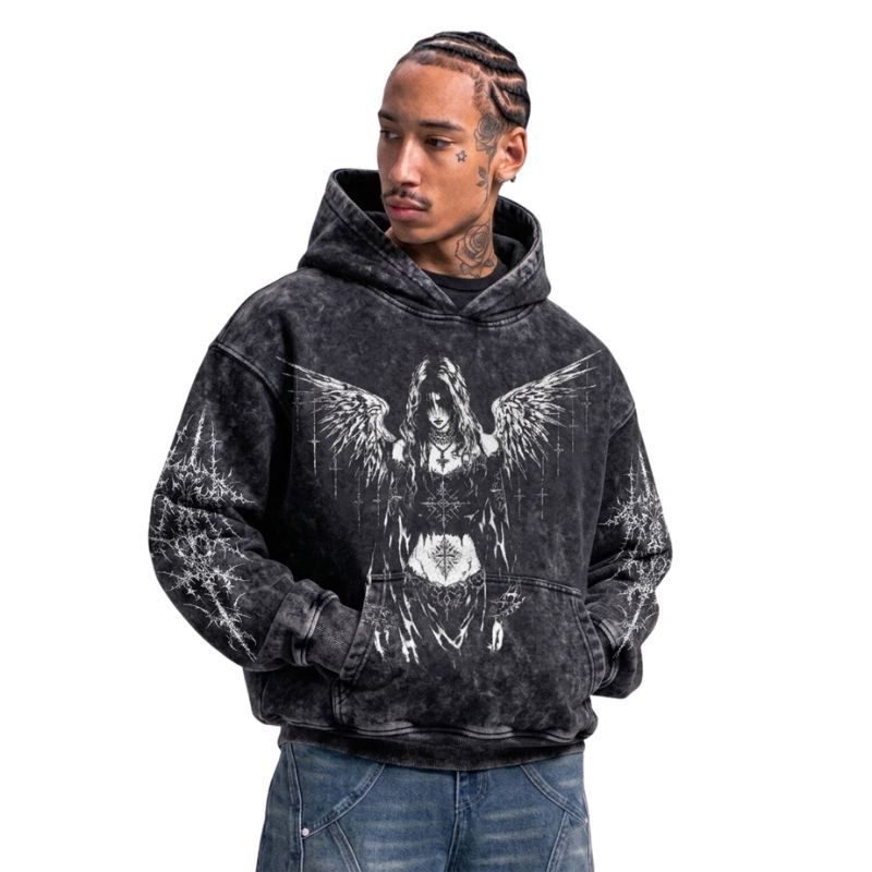 Gothic Angel Portrait Hoodie