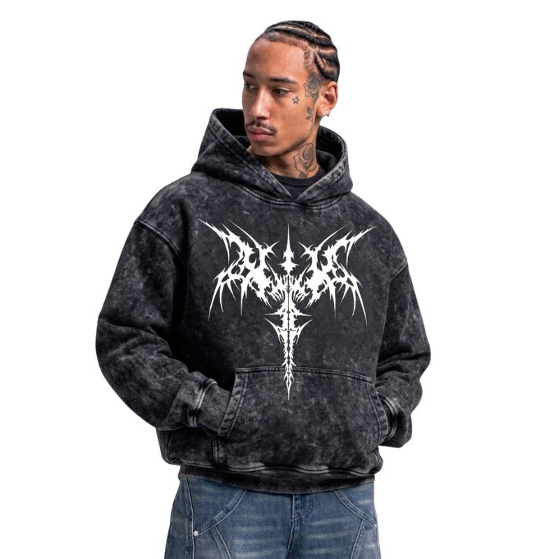Fallen Angel Black Metal Hoodie