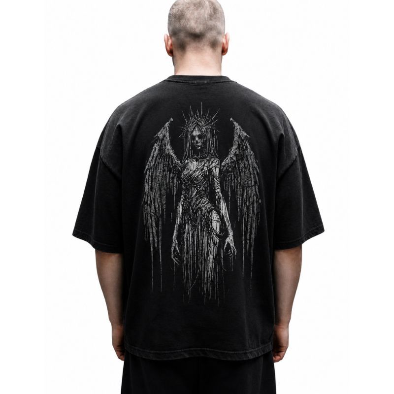 Spiderweb Tribal Withered Angel T-Shirt