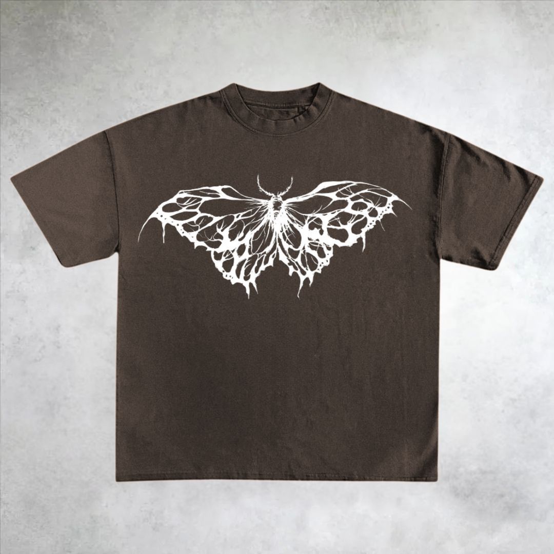 Butterfly Gothic Cotton T-Shirt