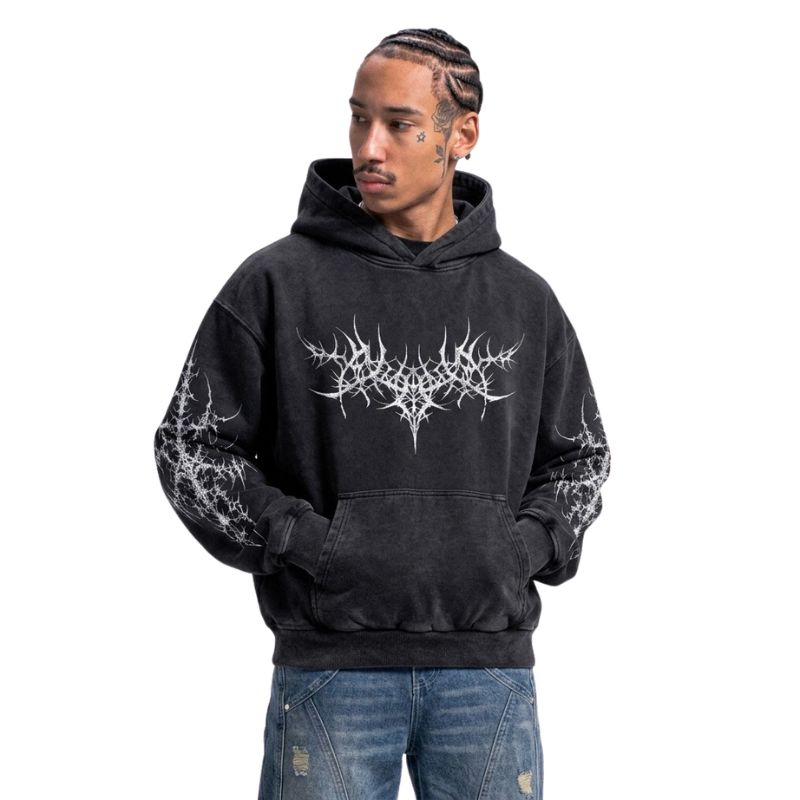 Spiked Cyber Sigilism Hoodie