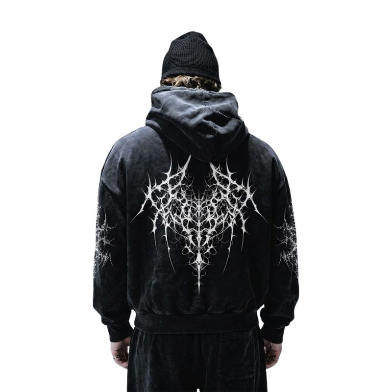 Spiked Cyber Sigilism Hoodie