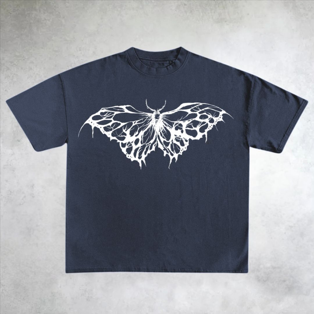 Butterfly Gothic Cotton T-Shirt